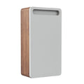 Modern Minimalist Wall-Mounted Waste Bin with Wooden Base
